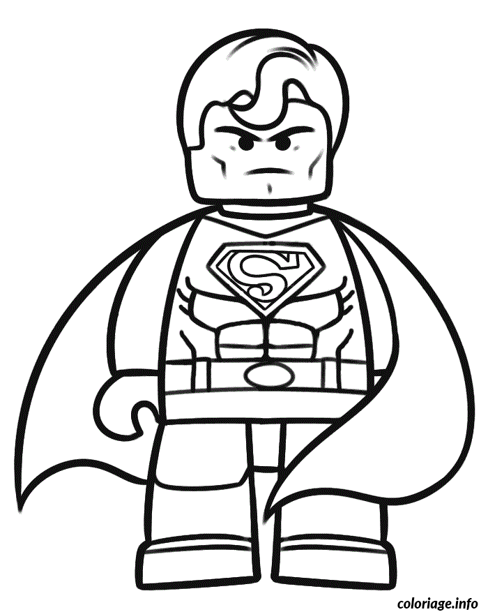 Dessin lego superman Coloriage Gratuit à Imprimer