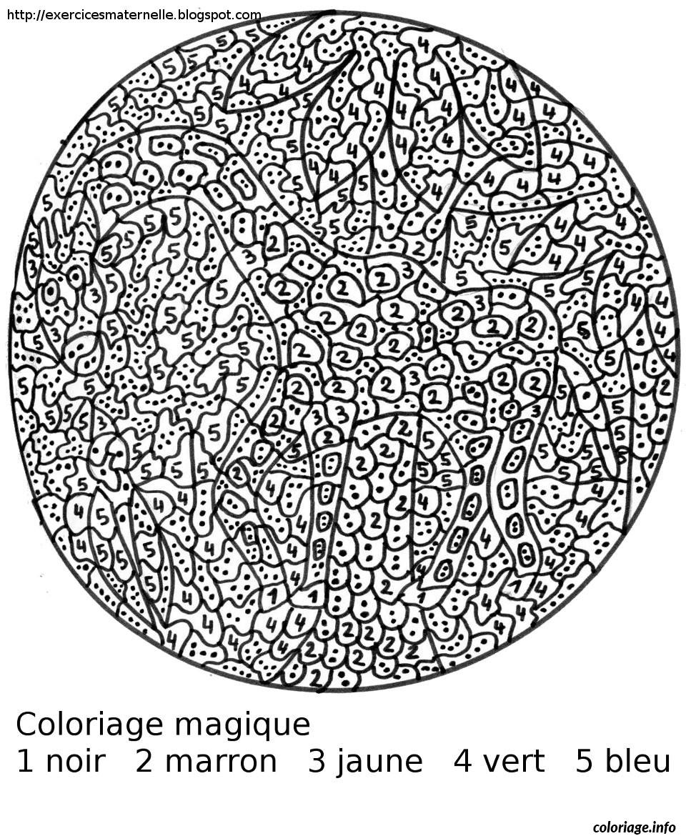 Coloriage Magique Giraffe Et Palmier dessin