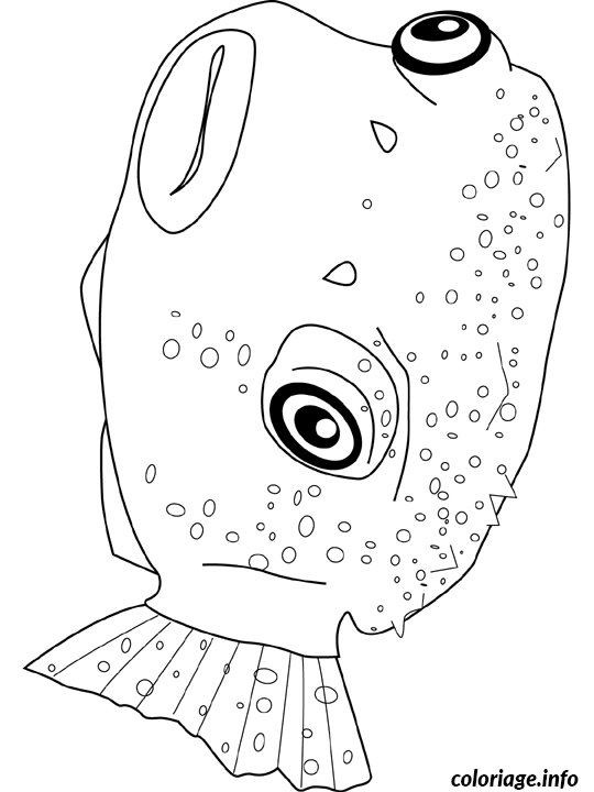 Dessin pufferfish Coloriage Gratuit à Imprimer