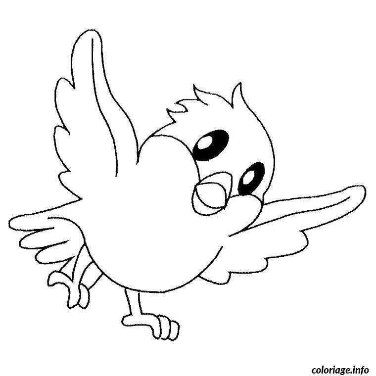 Dessin oiseau Coloriage Gratuit à Imprimer