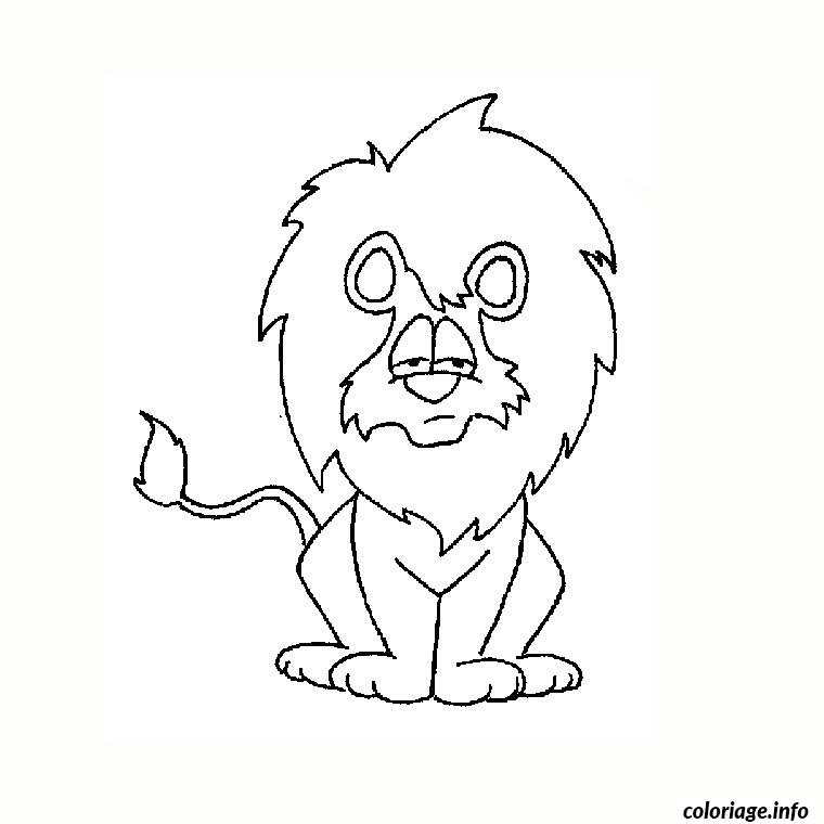 Dessin lion Coloriage Gratuit à Imprimer