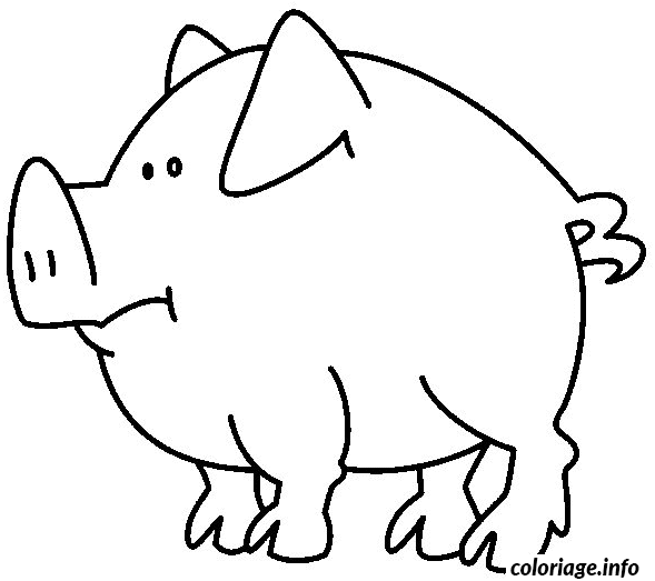 Dessin dessin de cochon Coloriage Gratuit à Imprimer