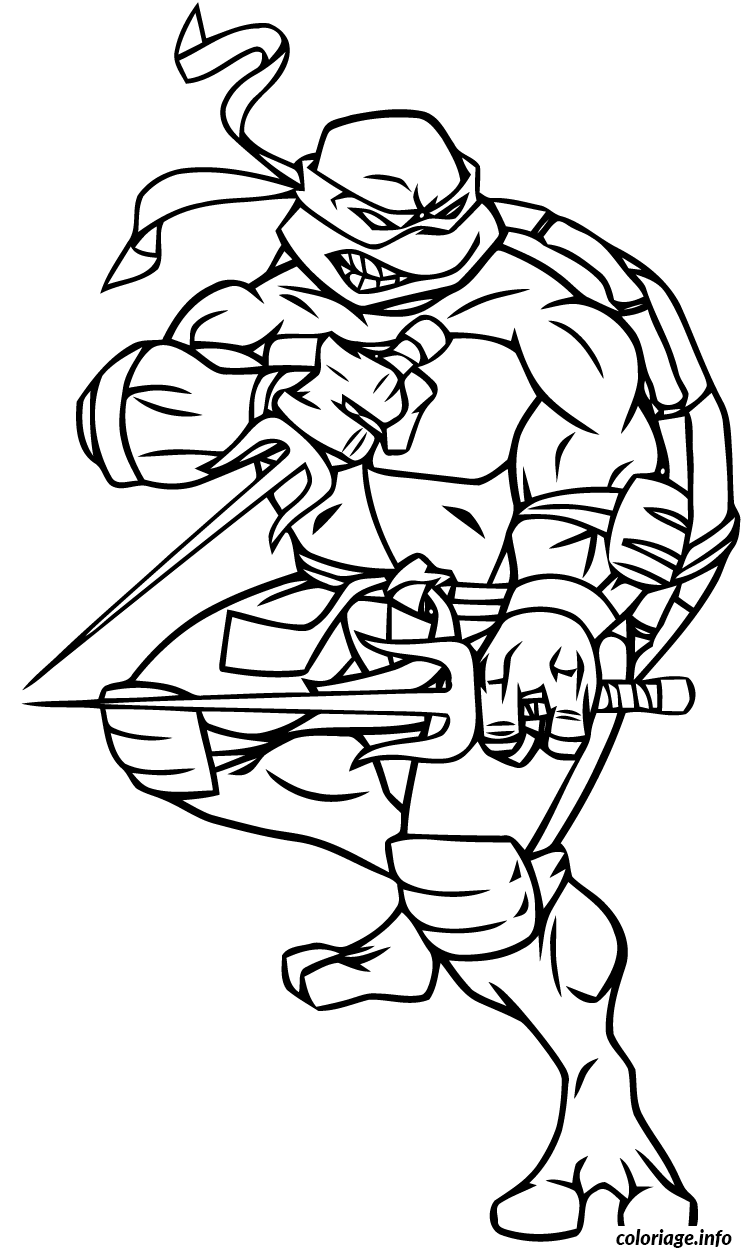 Dessin tortue ninja 18 Coloriage Gratuit à Imprimer