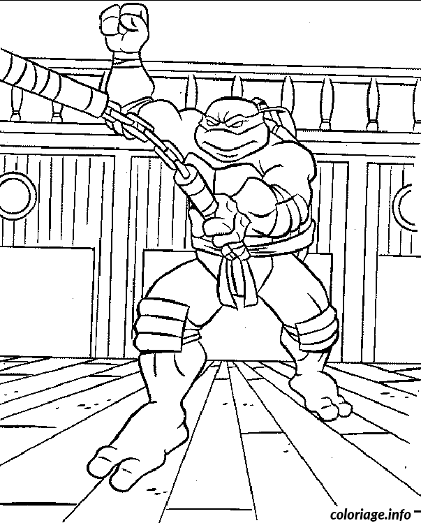 Dessin tortue ninja 20 Coloriage Gratuit à Imprimer