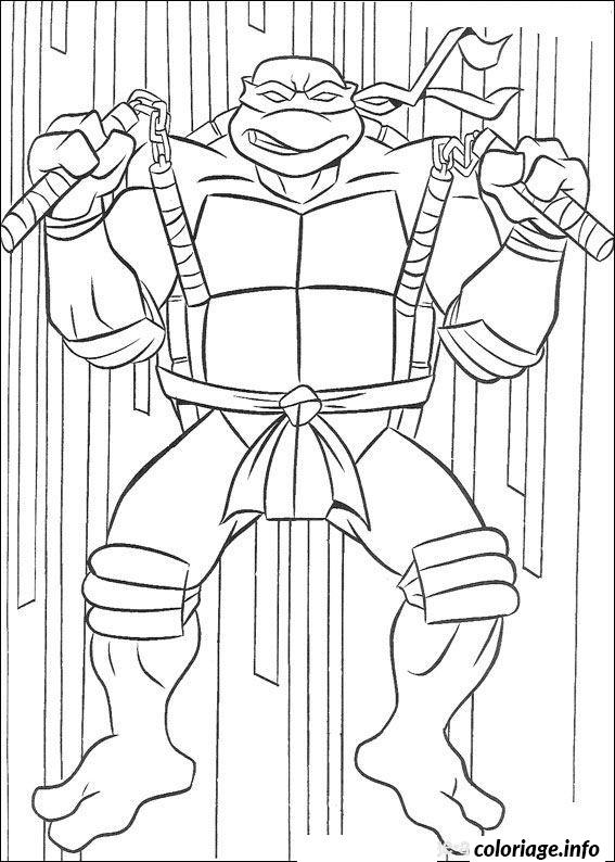 Coloriage tortue ninja 88  JeColorie.com