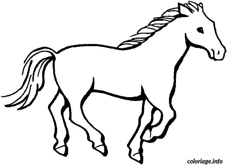Dessin dessin de cheval Coloriage Gratuit à Imprimer