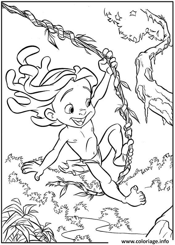 Dessin tarzan 189 Coloriage Gratuit à Imprimer