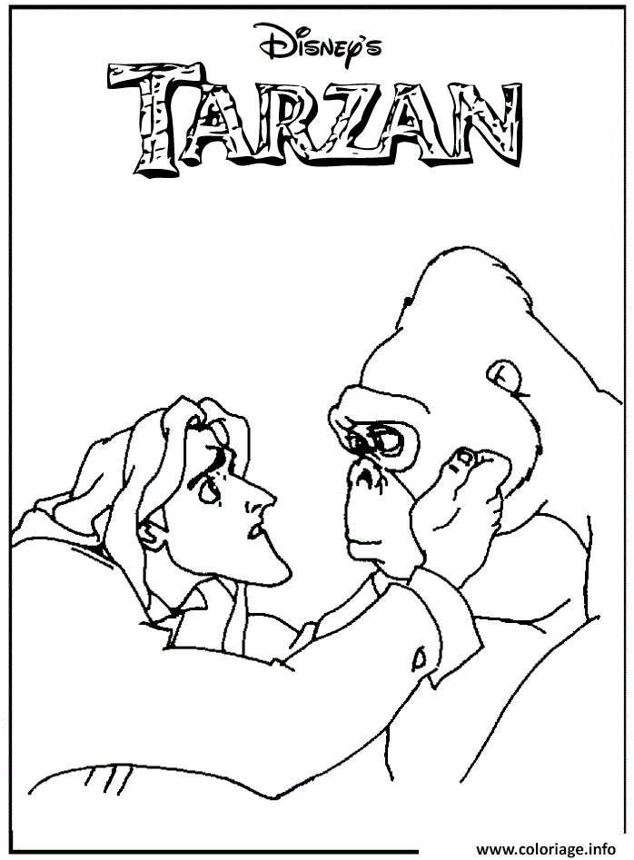 Coloriage Tarzan 174 Dessin à Imprimer