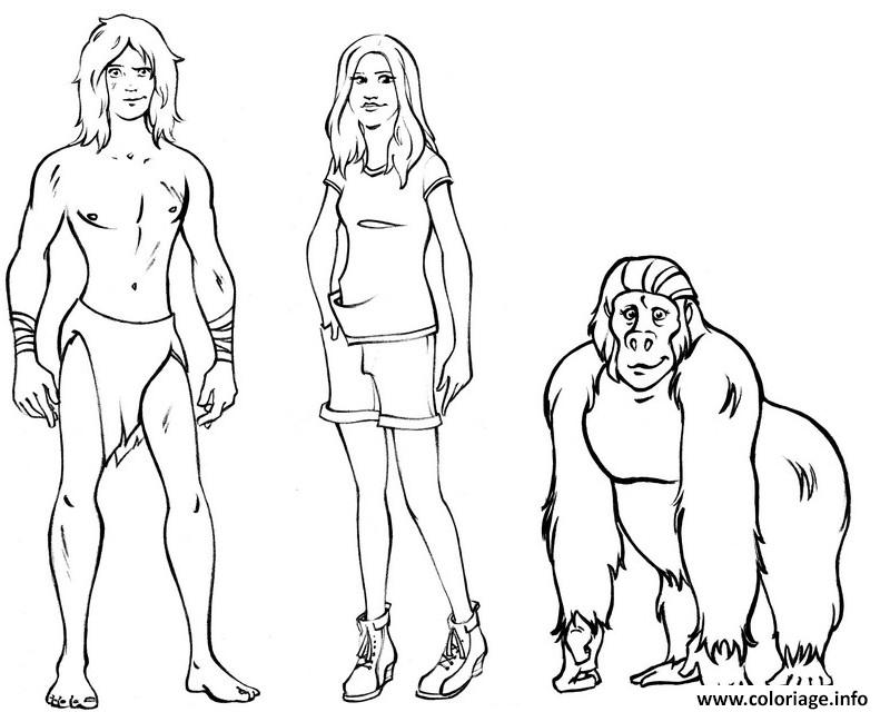 Dessin tarzan 20 Coloriage Gratuit à Imprimer