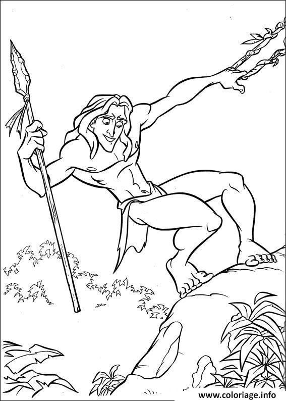 Dessin tarzan 197 Coloriage Gratuit à Imprimer