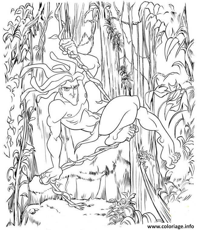 Coloriage Tarzan 36 Dessin à Imprimer
