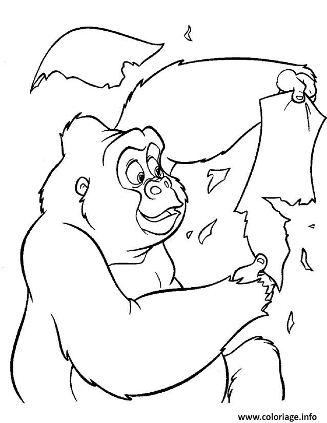 Dessin tarzan 182 Coloriage Gratuit à Imprimer