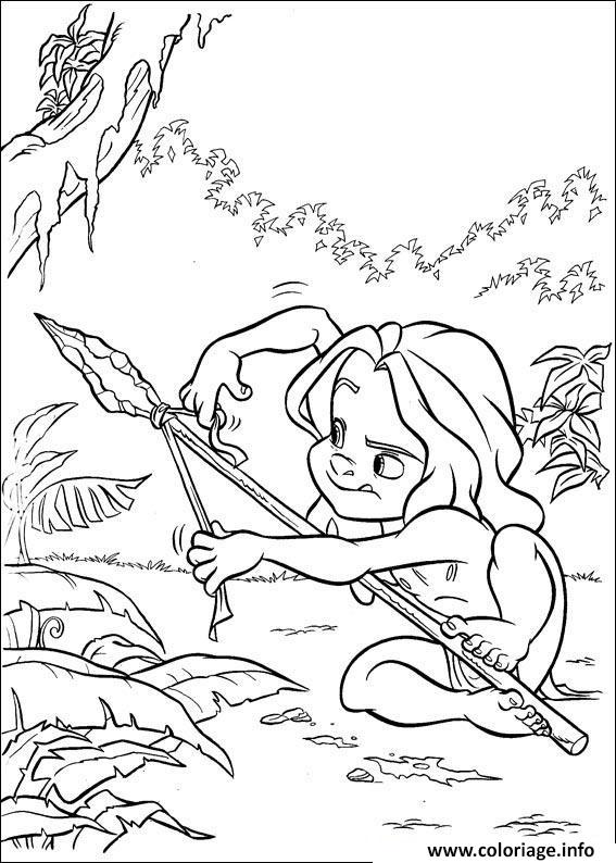 Dessin tarzan 69 Coloriage Gratuit à Imprimer