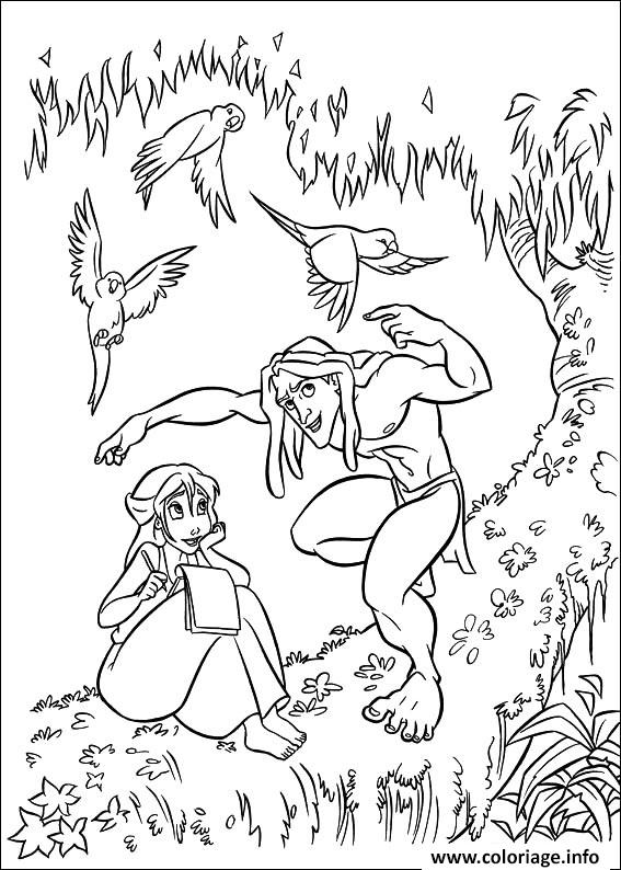 Dessin tarzan 66 Coloriage Gratuit à Imprimer