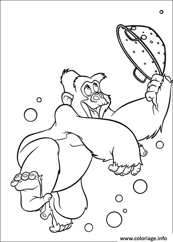 Dessin tarzan 62 Coloriage Gratuit à Imprimer