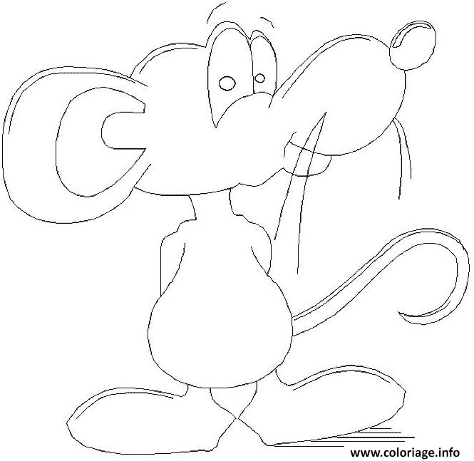 Dessin dessin de souris Coloriage Gratuit à Imprimer