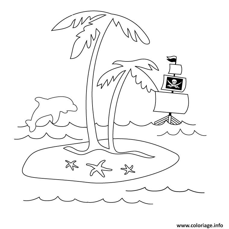 Coloriage Tresor De Pirate