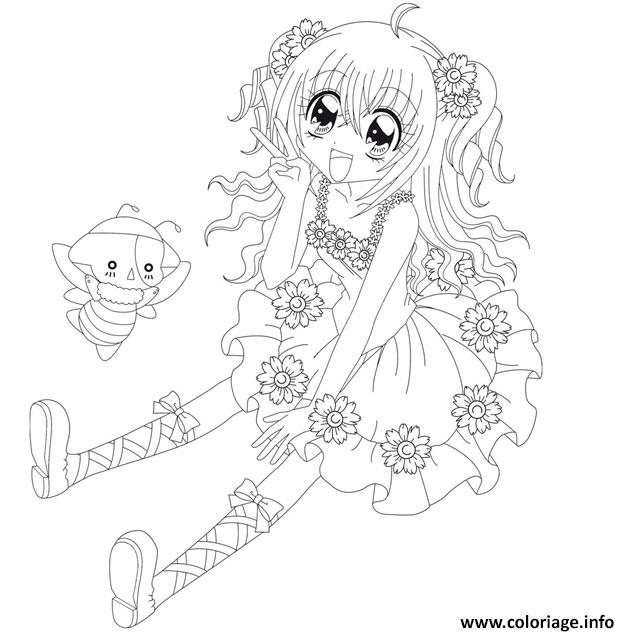 Coloriage Fille Manga 148 