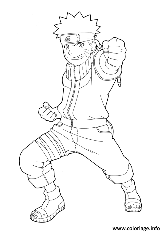 Coloriage Manga Naruto 18 Dessin Naruto Imprimer