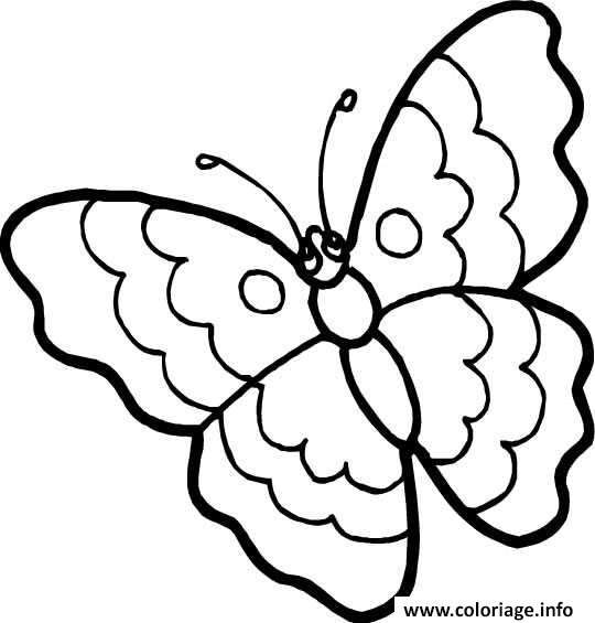 Dessin papillon 3 Coloriage Gratuit à Imprimer