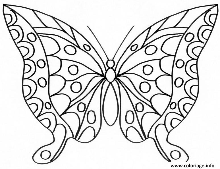 Dessin papillon 223 Coloriage Gratuit à Imprimer