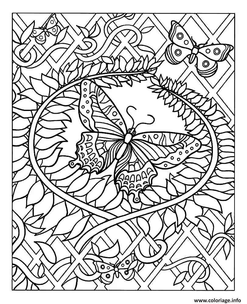 Dessin jolis papillons Coloriage Gratuit à Imprimer