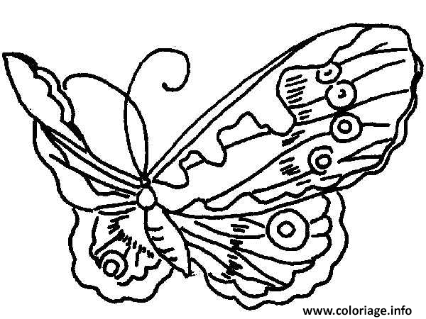 Dessin papillon 1 Coloriage Gratuit à Imprimer