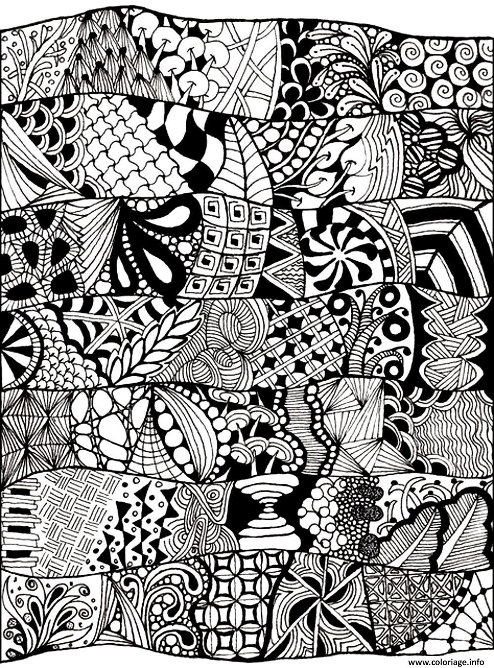 Dessin adulte zen anti stress abstrait a imprimer Coloriage Gratuit à Imprimer