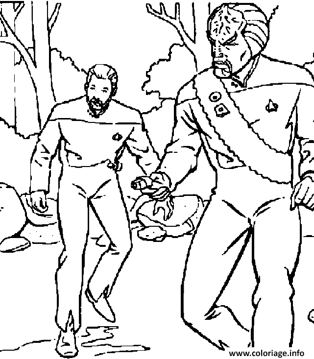 Dessin star trek Extra Terrestre Coloriage Gratuit à Imprimer