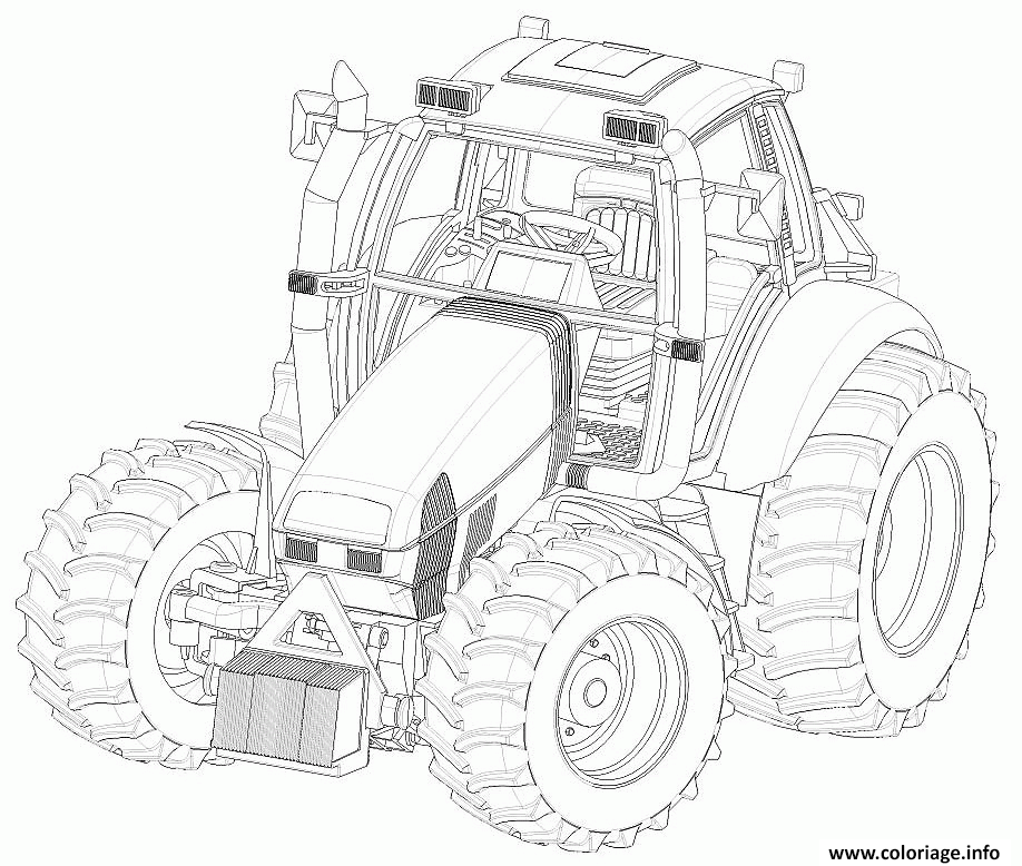 Dessin tracteur 24 Coloriage Gratuit à Imprimer