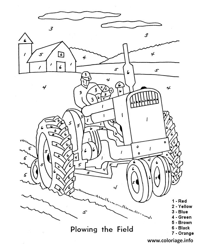 Dessin tracteur magique Coloriage Gratuit à Imprimer
