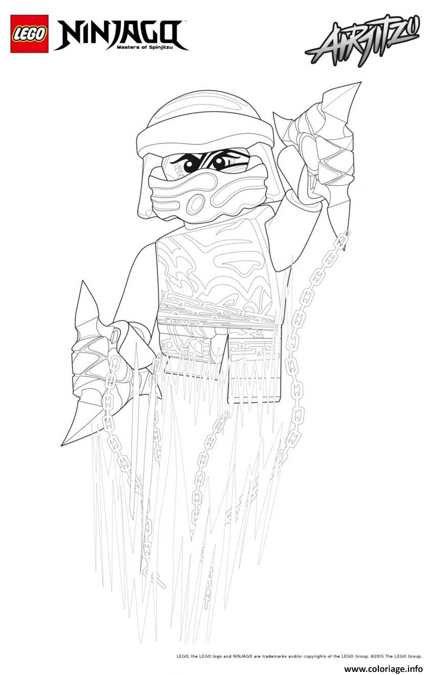 Dessin ninjago lego monte en fleche Coloriage Gratuit à Imprimer