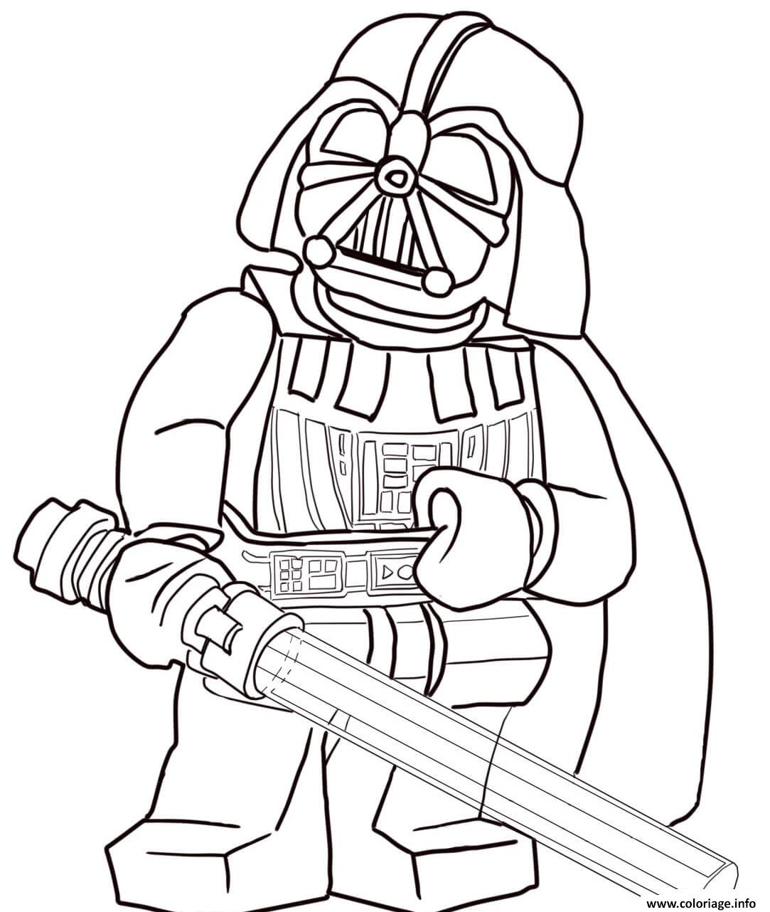 Coloriage Lego Star Wars Darth Vader Dessin Star Wars Imprimer