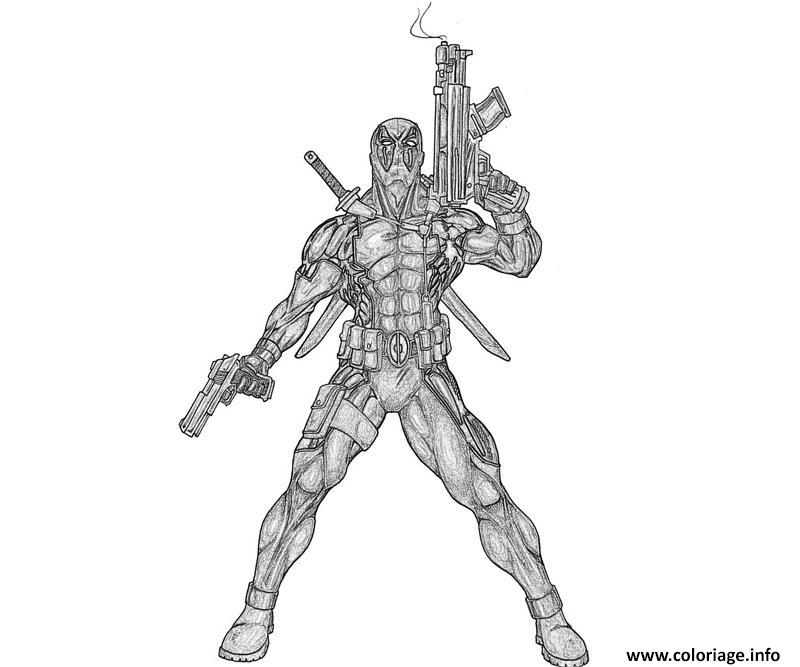 Download Coloriage Deadpool 38 Dessin Deadpool à imprimer