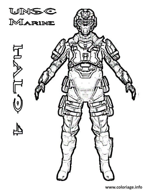 Dessin halo 4 Coloriage Gratuit à Imprimer