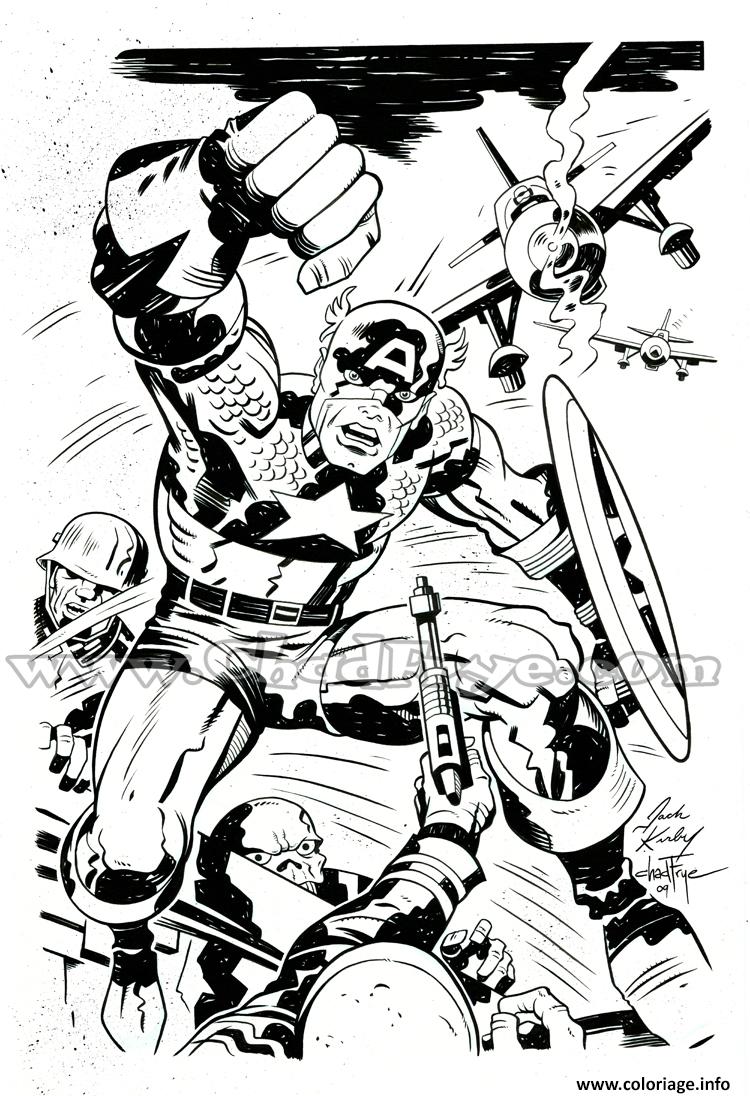 Dessin colorier captain america 88 Coloriage Gratuit à Imprimer