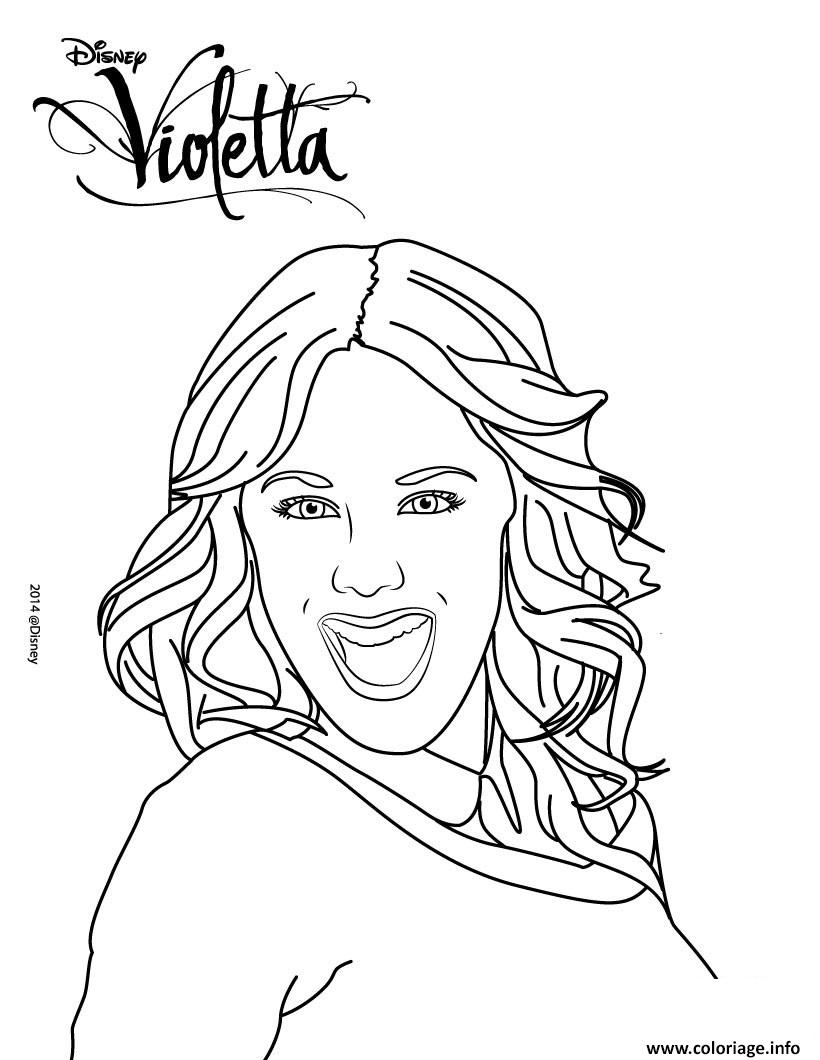 Coloriage Violetta Disney A Imprimer