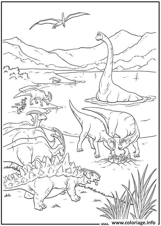 Coloriage Dinosaure 36 Dessin à Imprimer