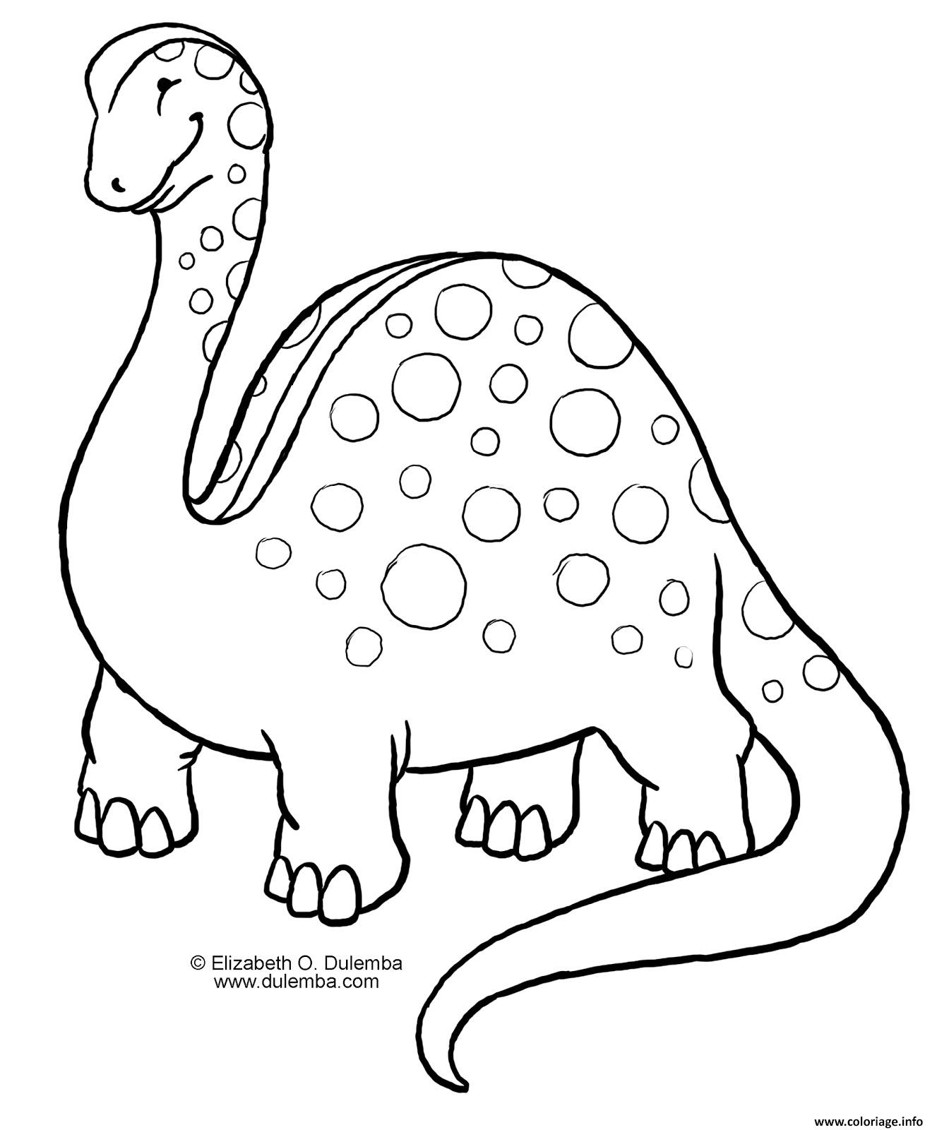 Dessin dinosaure 9 Coloriage Gratuit à Imprimer