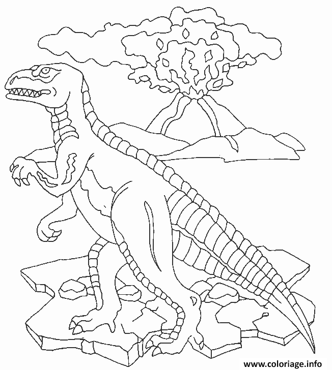 Coloriage Dinosaure 66 Dessin à Imprimer