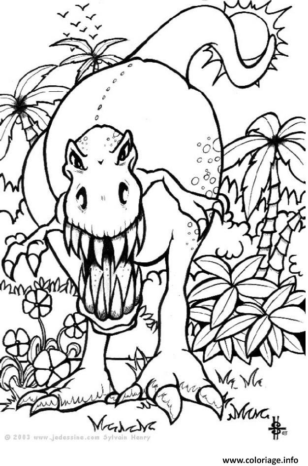 Coloriage Dinosaure 16 Dessin à Imprimer