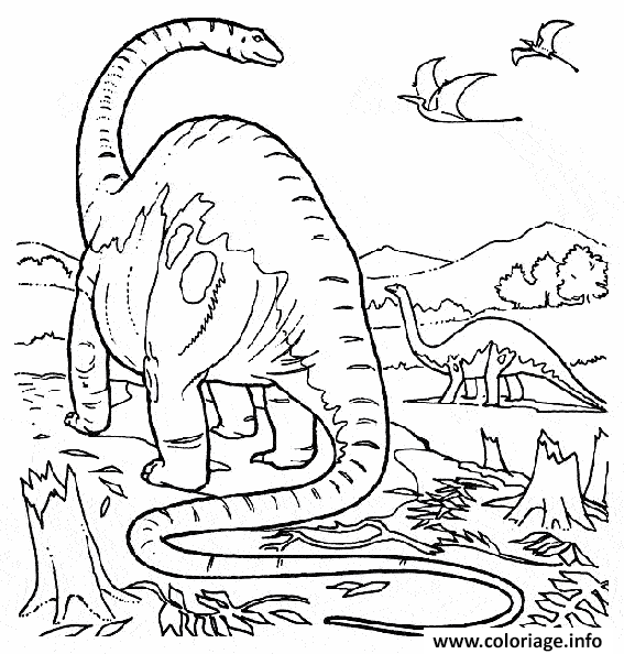 Dessin dinosaure 43 Coloriage Gratuit à Imprimer