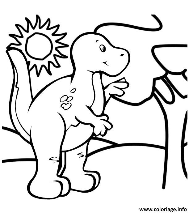 Dessin dinosaure 230 Coloriage Gratuit à Imprimer