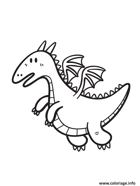 Coloriage Dinosaure Pour Les Petits Dessin à Imprimer
