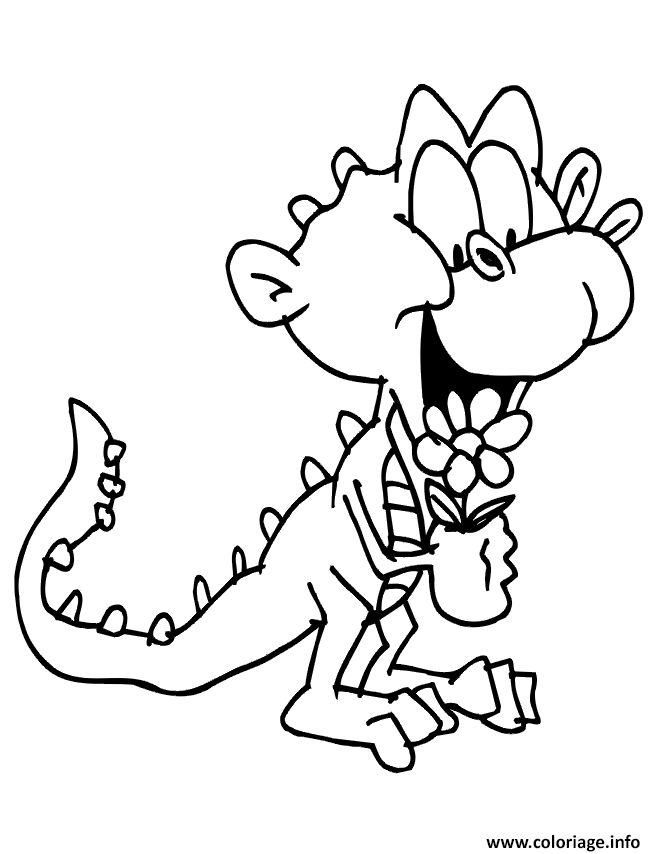 Dessin dinosaure 266 Coloriage Gratuit à Imprimer