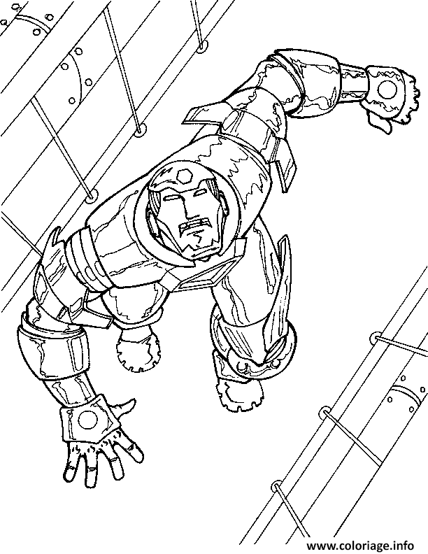 Dessin iron man 43 Coloriage Gratuit à Imprimer