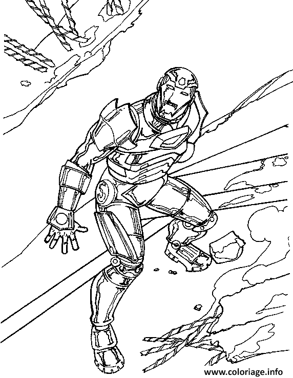 Dessin iron man 37 Coloriage Gratuit à Imprimer