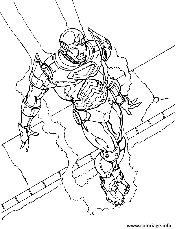 Dessin iron man 47 Coloriage Gratuit à Imprimer