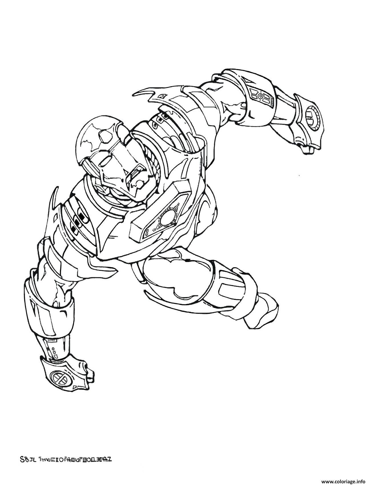 Dessin iron man 238 Coloriage Gratuit à Imprimer