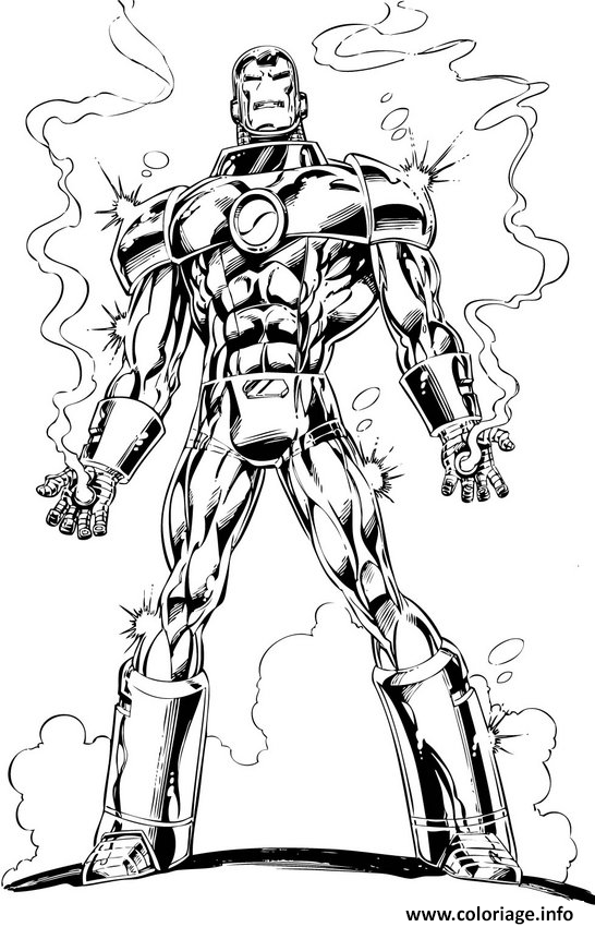 Dessin iron man 27 Coloriage Gratuit à Imprimer